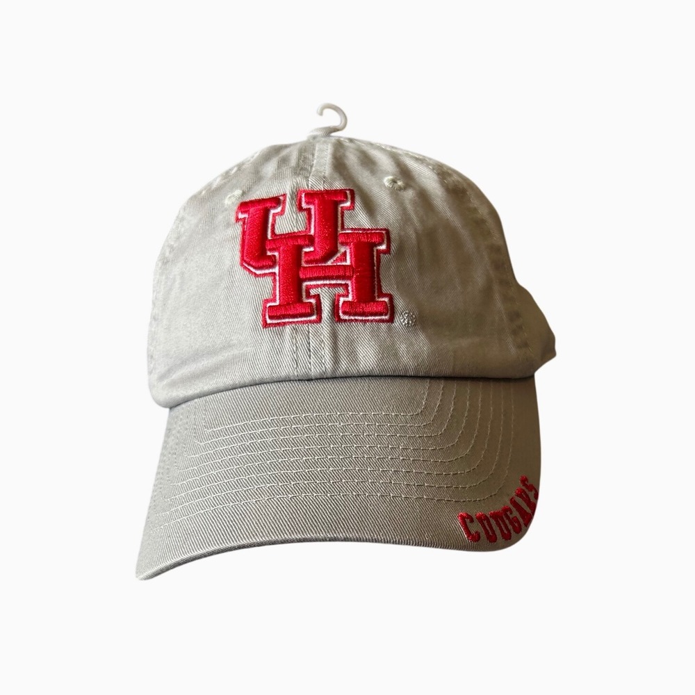 NWT University of‎ Houston Cougars Gray Cap Hat NCAA Baseball Style Adjustable